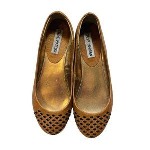 Steve Madden Brown Embellished Flats Ballet Flats Size 6